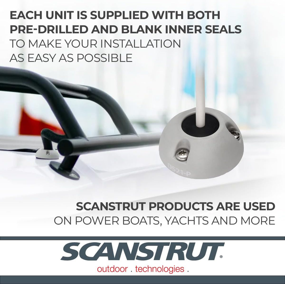 SCANSTRUT SMALL Deck Seal SS Connector - .83" Cable - .35" Connectors up to 21mm/Cables 4-9mm Weiss