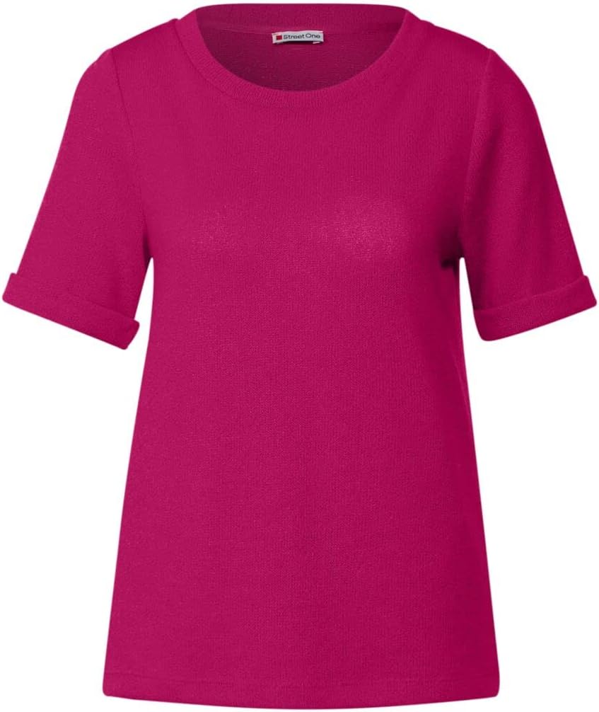 Damen Strukturmix T-Shirt 38 Nu Pink, 38 Nu Pink