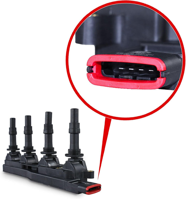 HELLA 5DA 358 000-041 Zündspule - 12V - 5-polig - Blockzündspule - geschraubt