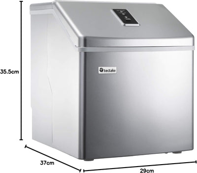 TecTake Profi Eiswürfelmaschine für klare