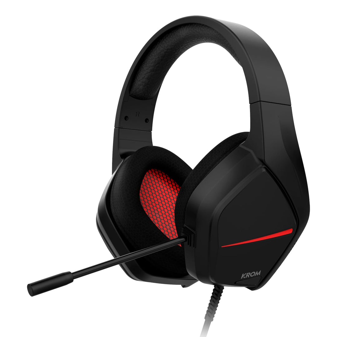 KROM KOPA Move – Stereo-Gaming-Headset mit 50-mm-Treibern, omnidirektionalem Mikrofon, Lautstärke- &