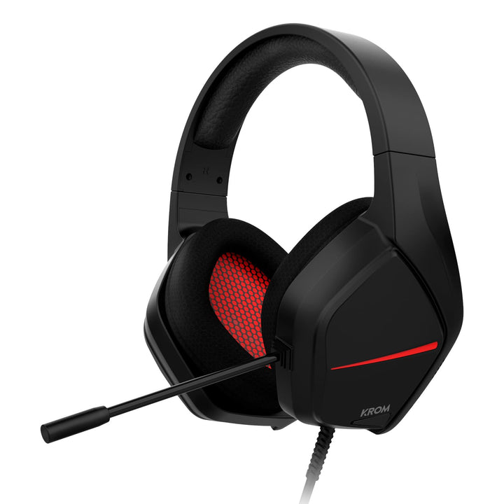 KROM KOPA Move – Stereo-Gaming-Headset mit 50-mm-Treibern, omnidirektionalem Mikrofon, Lautstärke- &