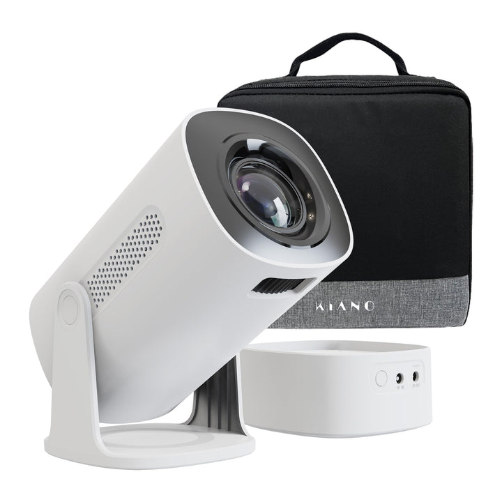 KIANO Vision Smart-Projektor in Reisegrösse – Tragbarer Mini-HD-Projektor mit WLAN, Bluetooth, Integ