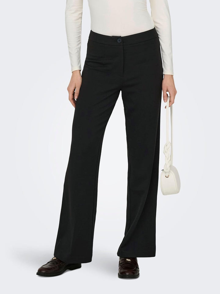 ONLY Damen Onlmia Hw Straight Pant Tlr Noos 34W / 32L Schwarz, 34W / 32L Schwarz