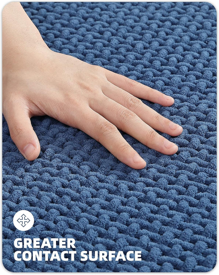 Color G Badteppich rutschfest Waschbar 50 x 80 cm, Weich Chenille Badezimmerteppich Super Saugfähig