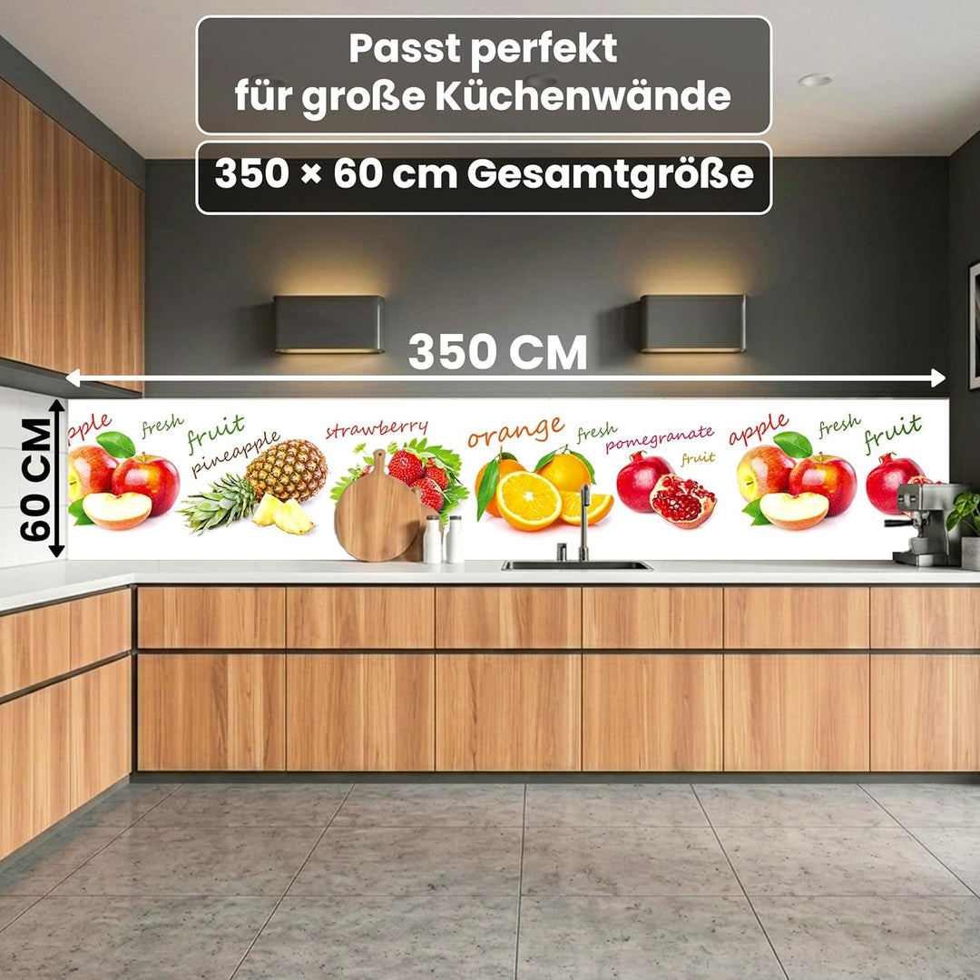 DIMEX Küchenrückwand Folie selbstklebend FRÜCHTE Mix | Klebefolie - Dekofolie - Spritzschutz für Küc