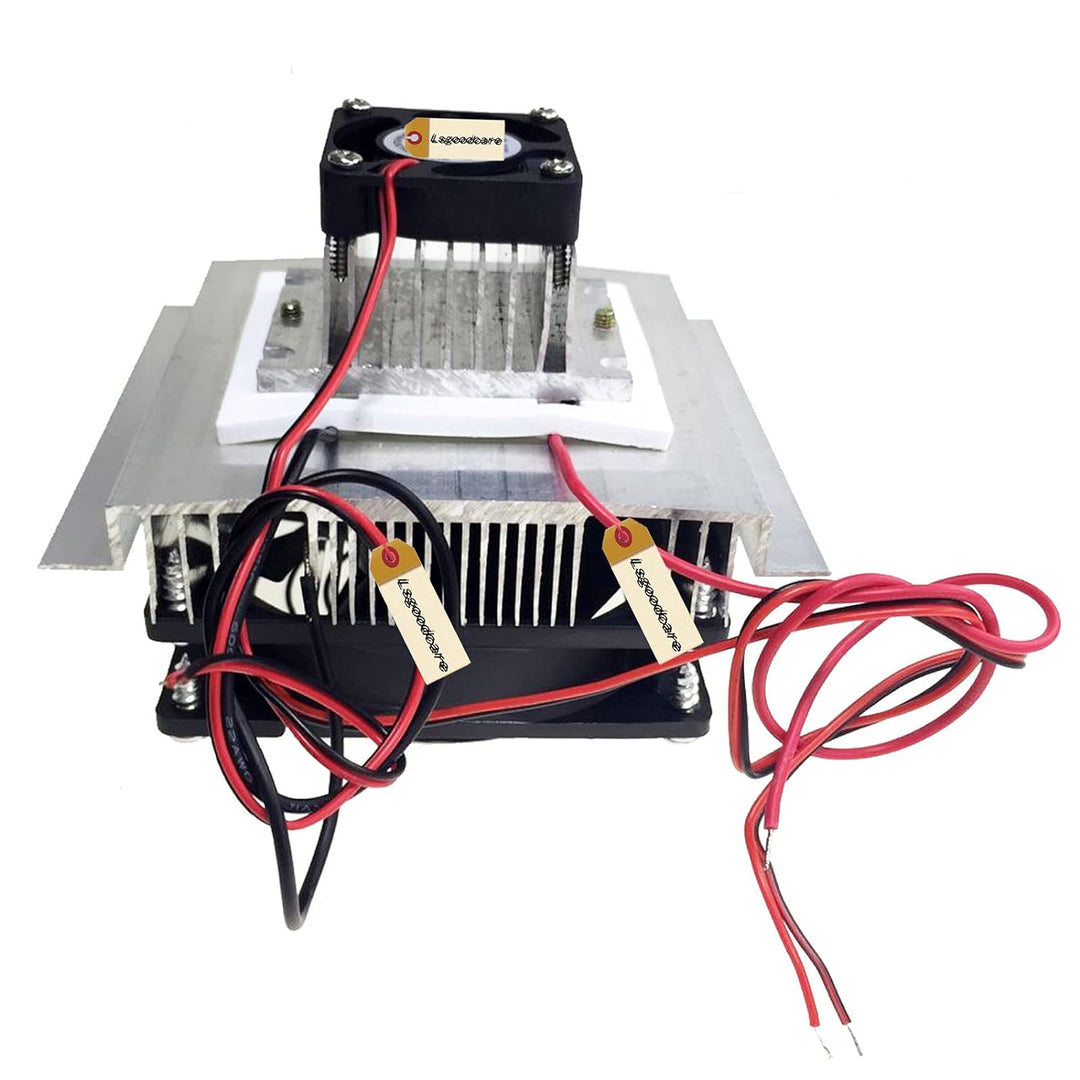 Lsgoodcare DIY Peltier Kühler Kit 12 Volt Halbleiter thermoelektrischer Kühler Peltier Kühlsystem TE
