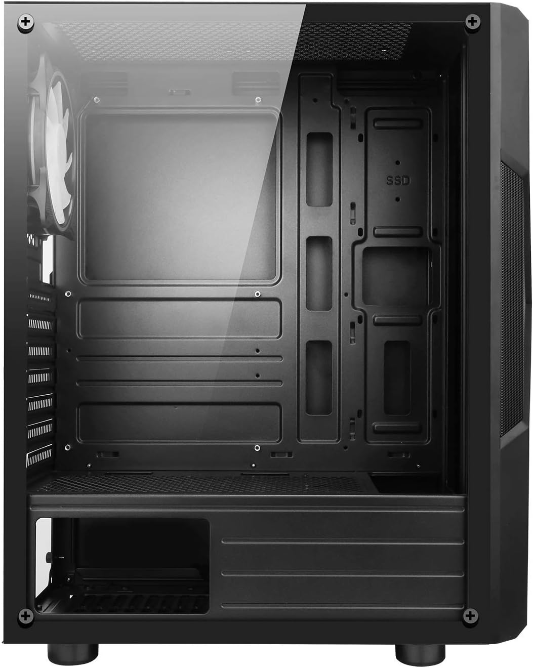 SPIRIT OF GAMER - Gamer Clone III PC-Gehäuse - ARGB - ATX/mATX/ITX Tower - Metallmaschen-Frontplatte