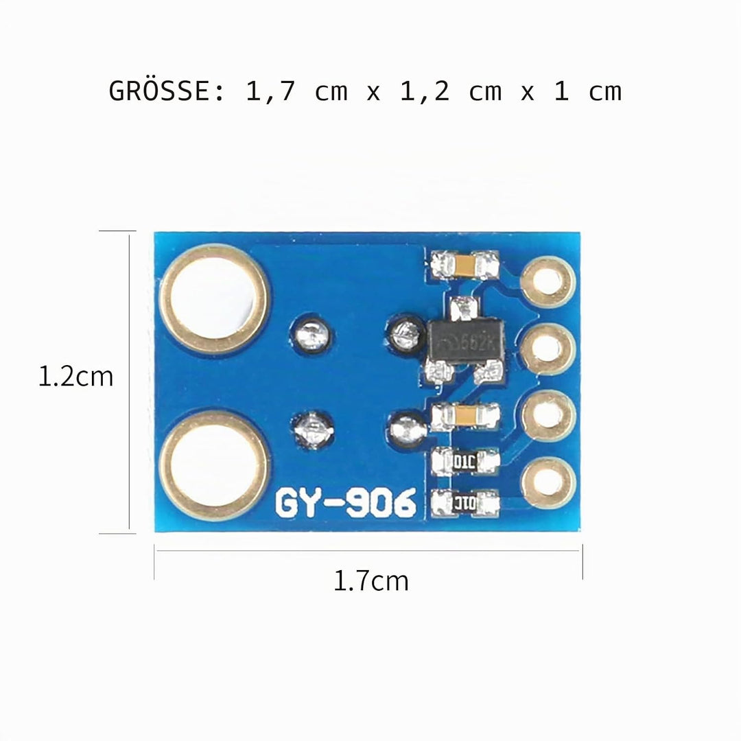 Ticfox Temperatursensor MLX90614-DCI Infrarot-Temperatursensormodul Fernelektronische DIY PCB