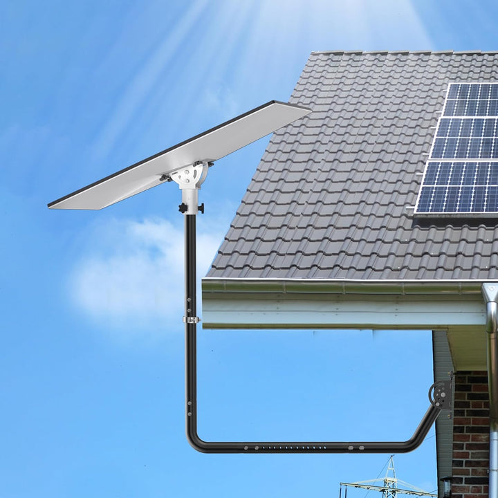 Langwand-Antennenhalterung – Langer Dachrinnenstab mit 90° Winkel, Verlängerungsrohr, Verbindungsada