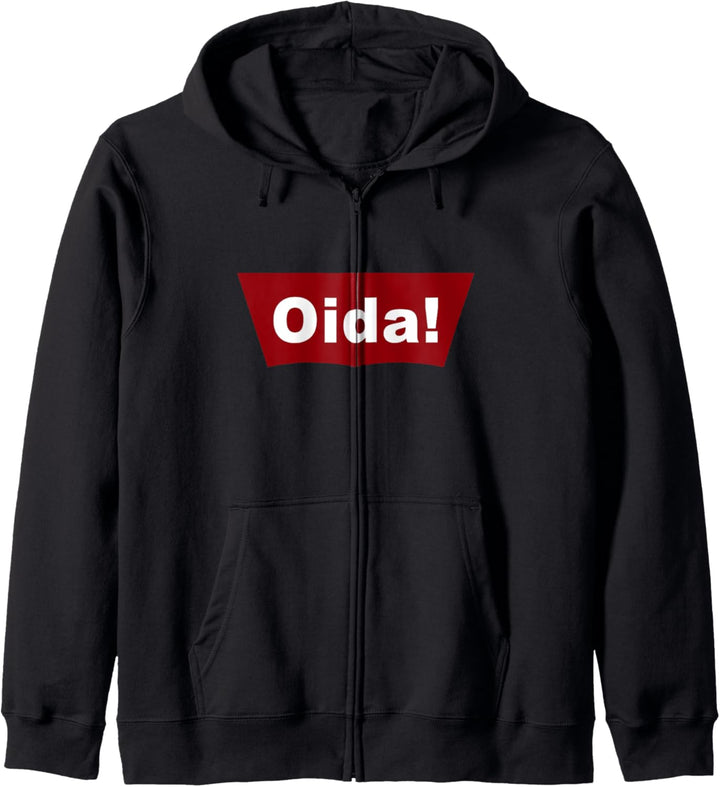Cooles Oida Österreich Bayern Text Logo Design Kapuzenjacke