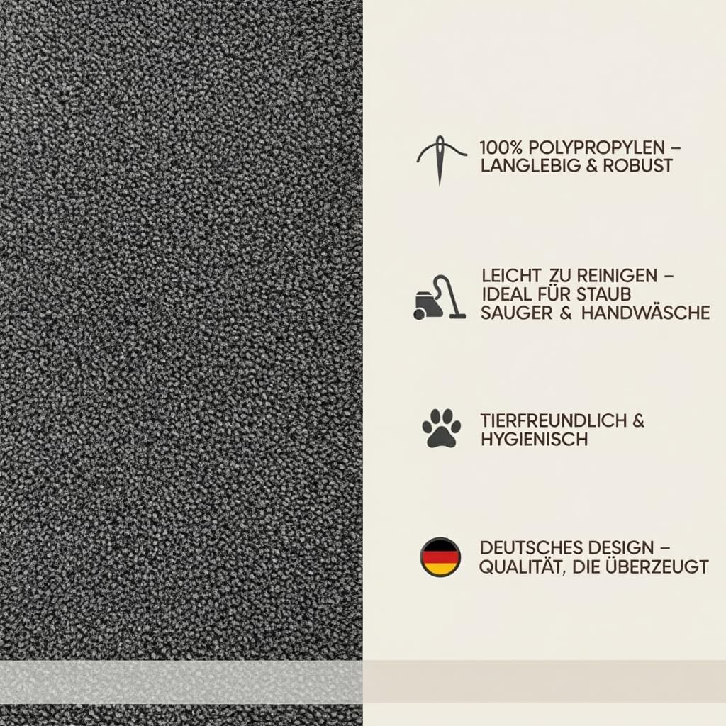 Fashion4Home Teppich Wohnzimmer – Einfarbig Teppich, Uni Teppich fürs Kinderzimmer, Schlafzimmer, Ar