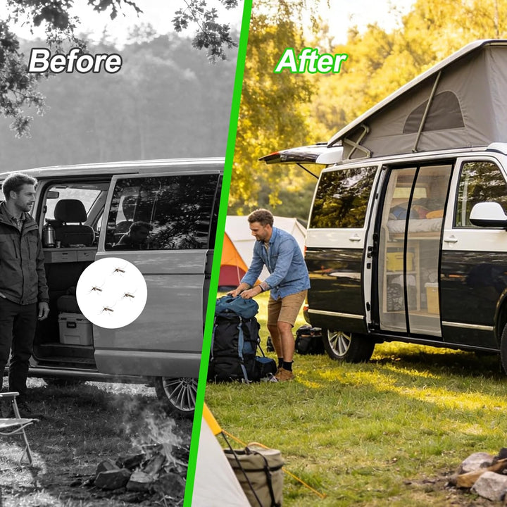 Moskitonetz Magnetisch für VW T5 T6 Schiebetür, 145 * 115 cm Sonnenschutz Auto Seitentür Moskitonetz