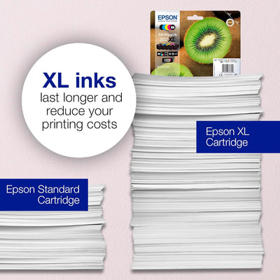 Epson EP64645 Original 202XL Tinte Kiwi (XP-6000, XP-6005, XP-6100, XP-6105), Multipack 5-farbig mul