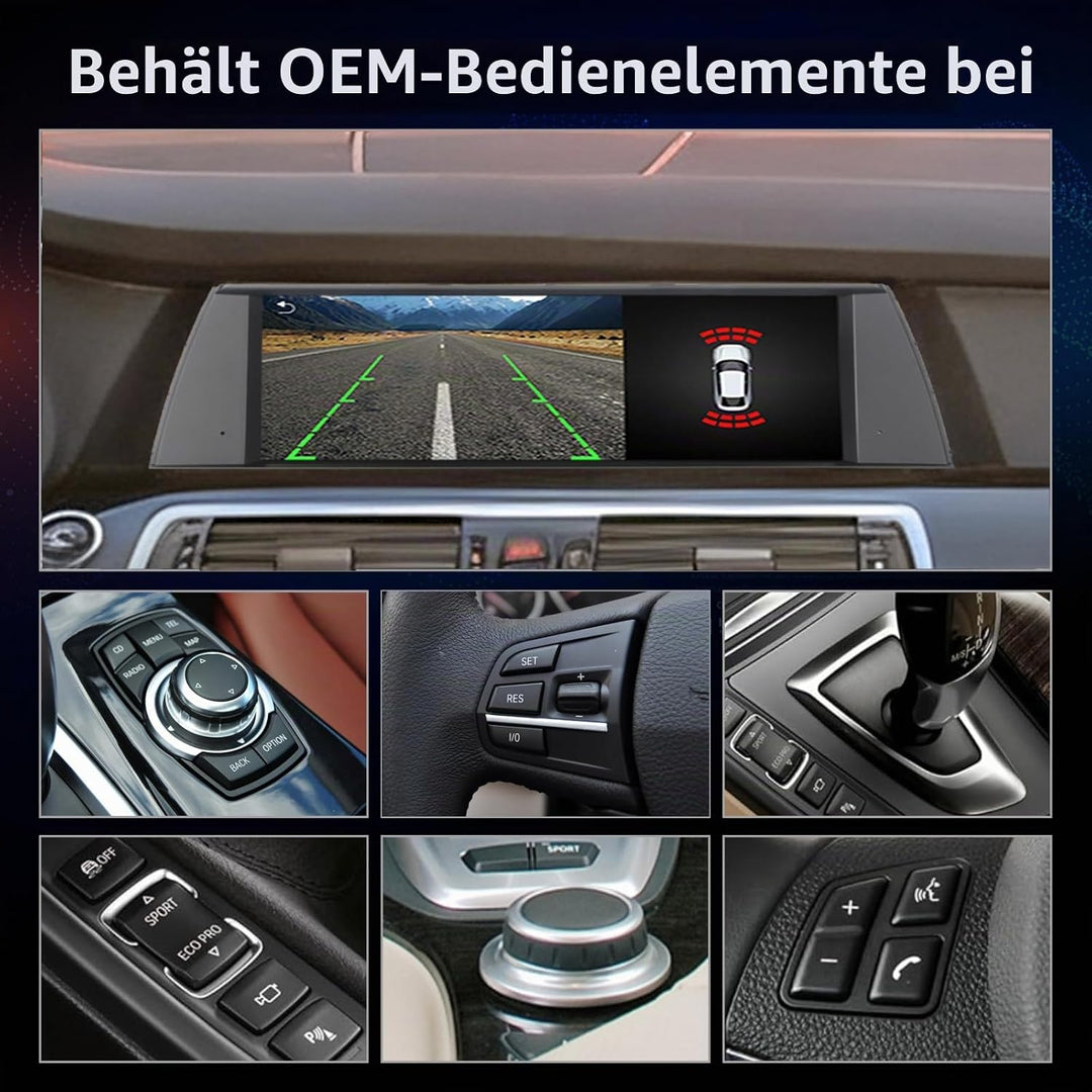 Fast Boot Linux Autoradio kompatibel mit BMW 5GT-Reihe F07 (2010-2012) CIC iDrive Upgrade | Bluetoot