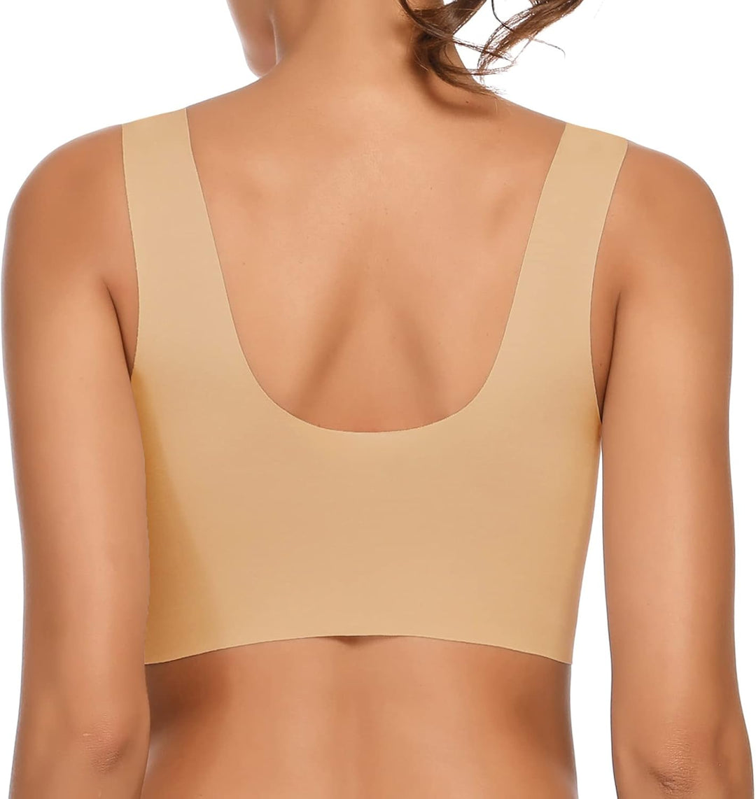 WOWENY BH Damen Ohne Bügel Schlaf Bustier Tops Spitze Bralette Bügelloser Klassischer T Shirt BH Sch