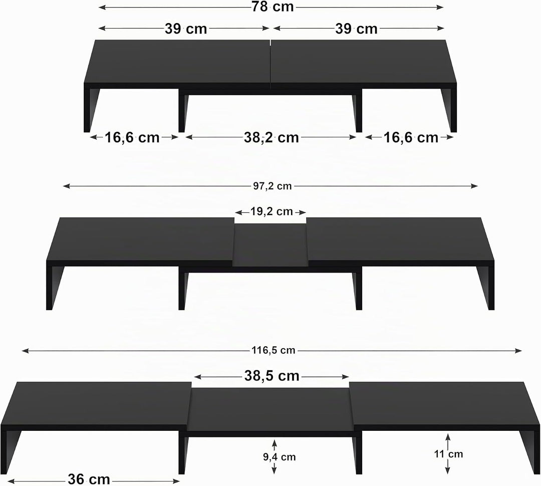Dual Monitor Stand Riser, Monitorständer, Laptopständer, Schreibtisch-Organisator, Computerständer,