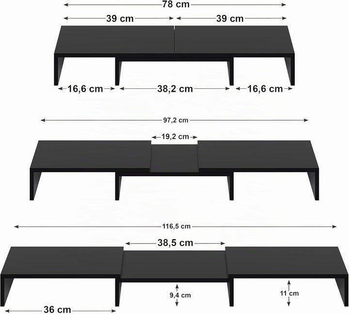 Dual Monitor Stand Riser, Monitorständer, Laptopständer, Schreibtisch-Organisator, Computerständer,