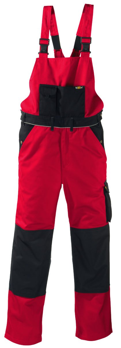 teXXor 2-in-1 Arbeitsbundhose Canvas 320 mit Cordura, verstärkt rot 27, 20-008333-27, Rot 27
