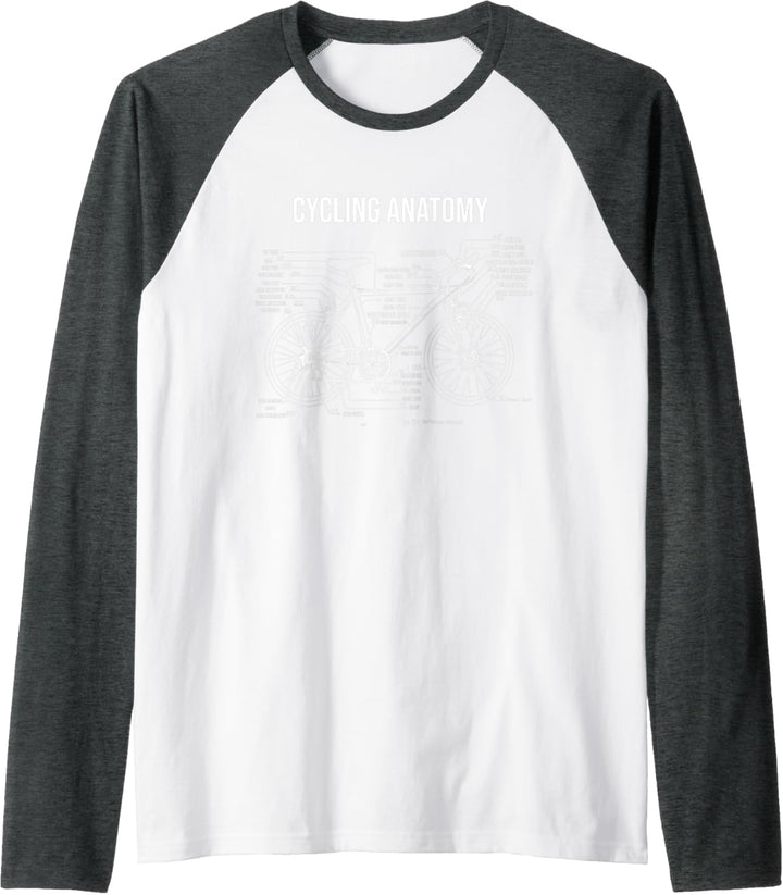 Rennrad Fahrrad Radsportler - Anatomie Radsport Radfahrer Raglan