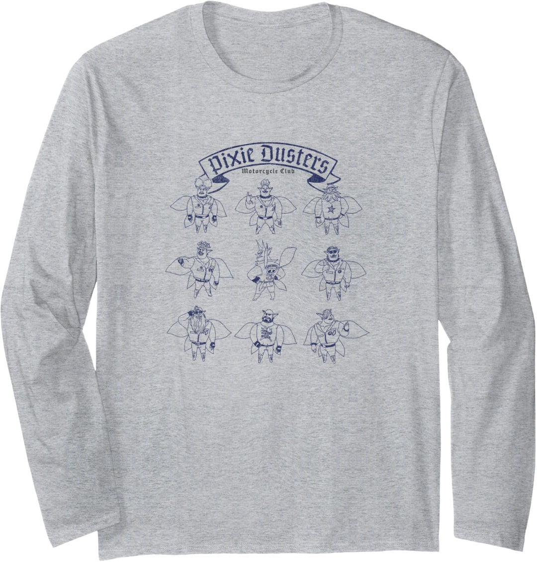 Disney Pixar Onward Pixie Dusters Motorrad Club Langarmshirt