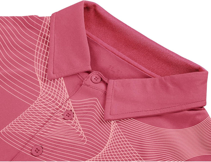 JACKETOWN Poloshirts Herren Kurzarm Hemd Männer Bedrucktes T-Shirts Outdoor Sport Atmungsaktiv Golf