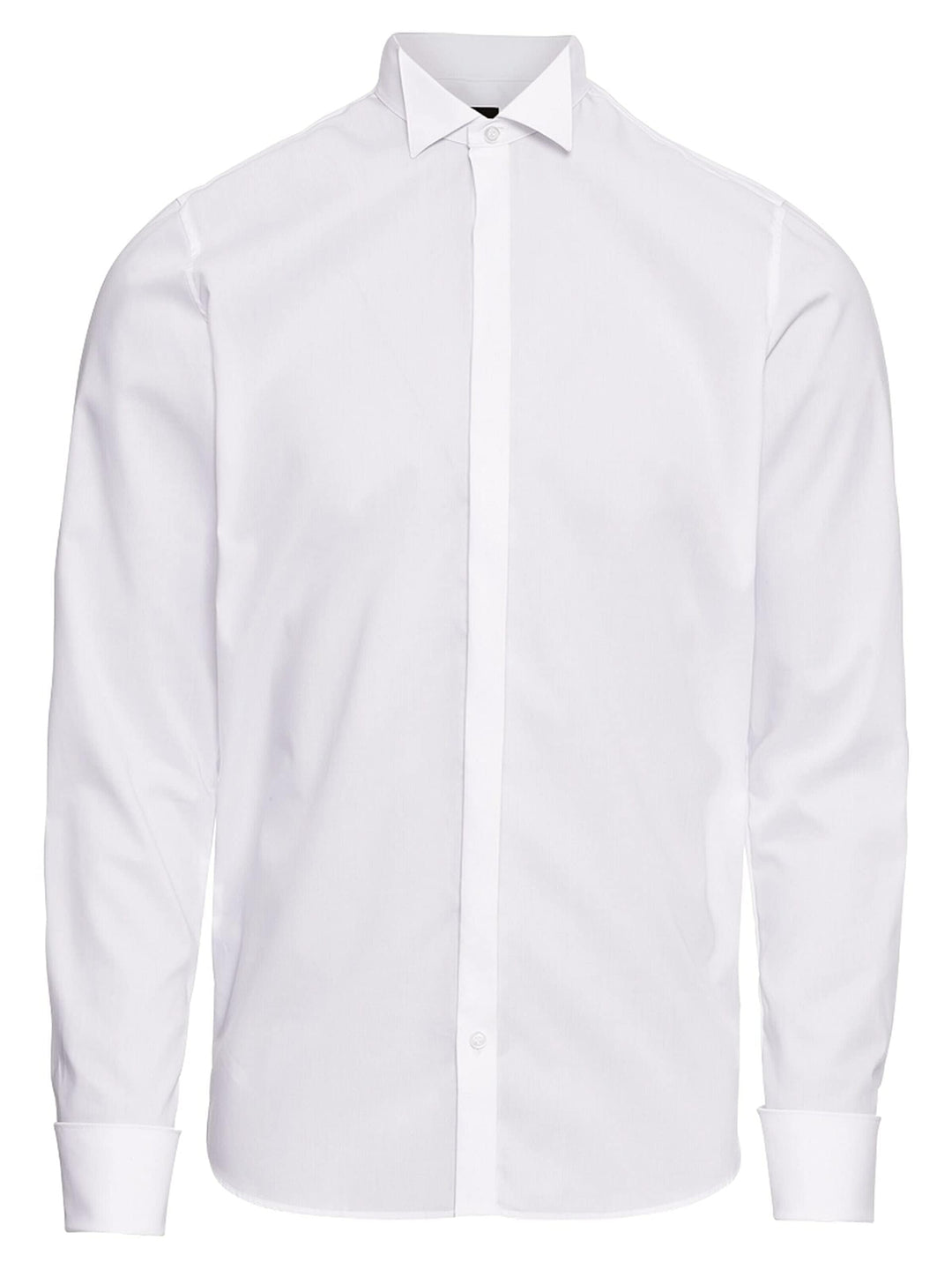 OLYMP Level Five Body fit Gala Hemd Langarm Stretch weiss 42 Weiss, 42 Weiss
