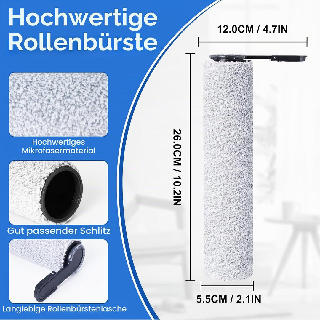 Ersatzbürstenrolle und HEPA-Filter Zubehör für Tineco Floor One Stretch S6/S7 Stretch Ultra/Switch S