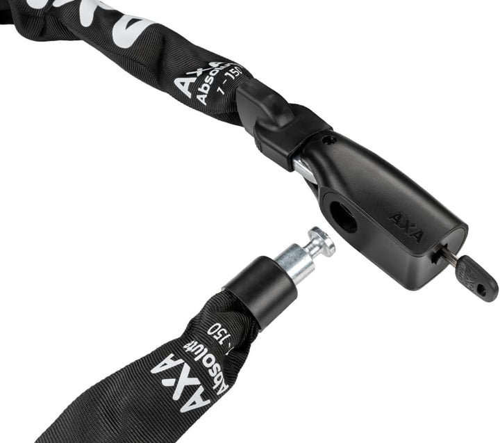 AXA Absolute 7-150 Kettenschloss – Länge 150 cm – Sicherheitsstufe 7 – Stahlglieder 7 mm – Extra lan