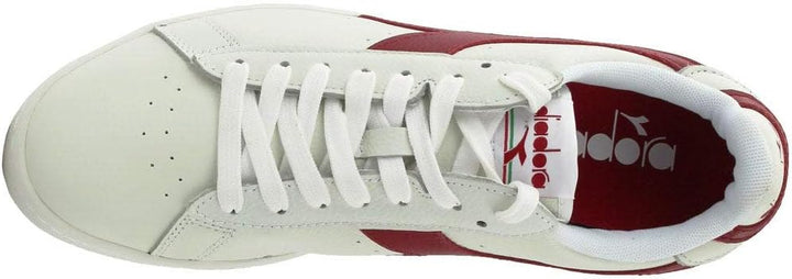 Diadora Unisex Game L Low Waxed Gymnastikschuhe 37 EU Weiss Rot Pfeffer, 37 EU Weiss Rot Pfeffer