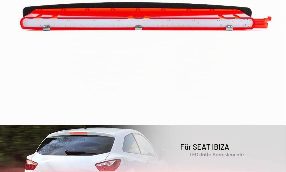 Rote Linse rote LED 3 dritte bremsleuchte fur Seat Ibiza 6J 6P Leon MK2 hinteres mittleres hoch mont