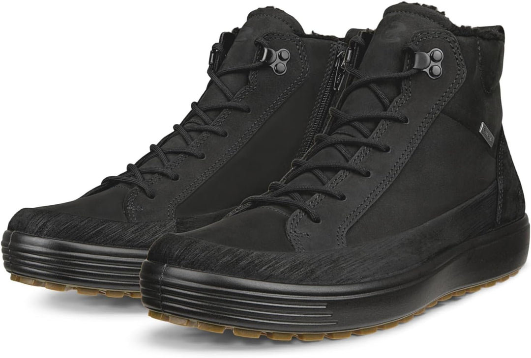 ECCO Herren Soft 7 Tred Winterstiefel, Gore-tex, WasserdichtWanderstiefel 39 EU Schwarz, 39 EU Schwa