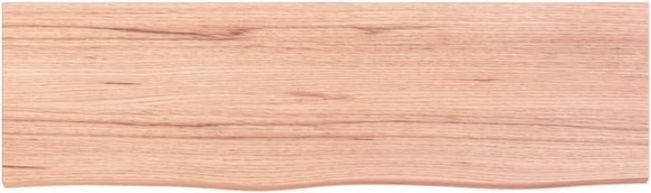 Waschtischplatte, Tischplatte für Badezimmer, Massivholzplatte mit Naturkante, Holzplatte Arbeitspla