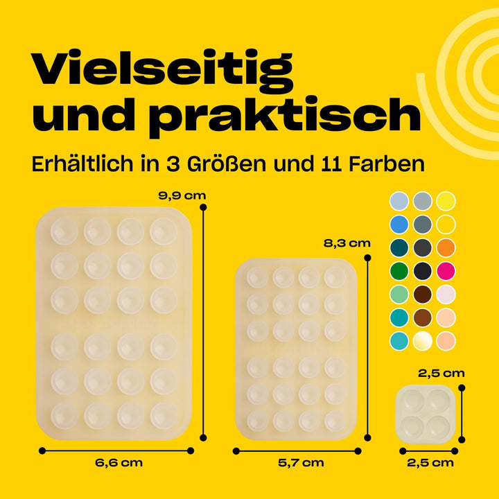 OCTOBUDDY Classic MAX Silikon-Saugnapf Halterung fürs Handy - rutschfeste Saugnapfhalterung für iPho