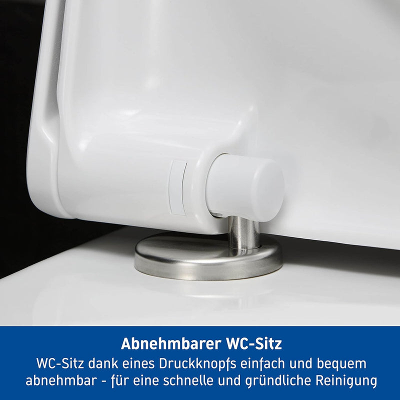 Duravit WC-Sitz Starck 3, Toilettendeckel mit Absenkautomatik, Klodeckel aus Urea-Duroplast, mit Ede