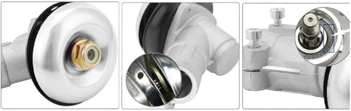 Trade-Shop Getriebekopf/Winkelgetriebe für 7-Zahn-Antriebswelle, 26mm Rohr kompatibel mit Falon-Tech