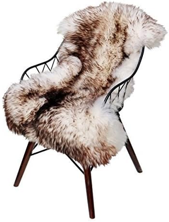 Hollert Lammfell - GEFLAMMT Merino Schaffell Läufer Echt Fell Dekoration Sitzunterlage Grösse 110-12