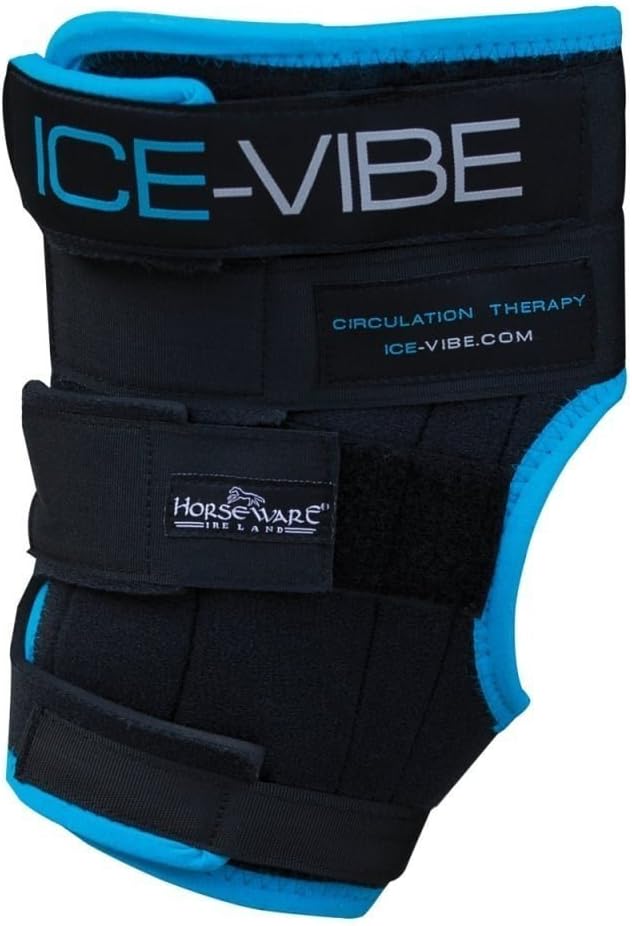 Horseware Ice Vibe für das Sprunggelenk/Hock Wrap - Black/Aqua Full, Full