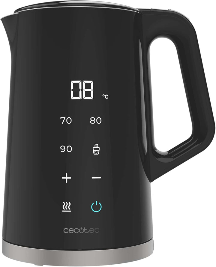 Cecotec Wasserkocher - 1,7L - Thermosense 800 Neo. 2200W Leistung, digitale Anzeige, Keep Warm-Funkt