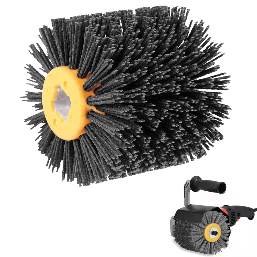 Schleifbürsten: 120 Körnung 120x100mm Nylonbürste, Schleifwalze geeignet, Nylonbürste für für Satini