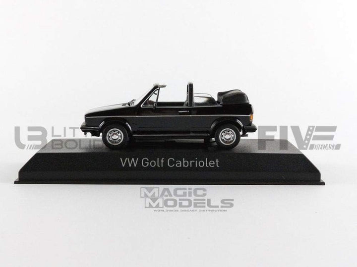 Norev nv840074 Massstab 1: 43 "1981 Volkswagen Golf Cabriolet schwarz spritzgussmodell