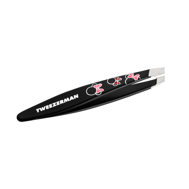TWEEZERMAN Disney's Minnie Mouse Ear Esistable Mini Schräge Pinzette Schwarz, Schwarz