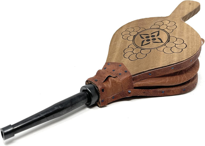 MGE - Blasebalg für Kamin und Grill - Grillgebläse - Naturholz - 43 cm - Hergestellt in, 43 cm
