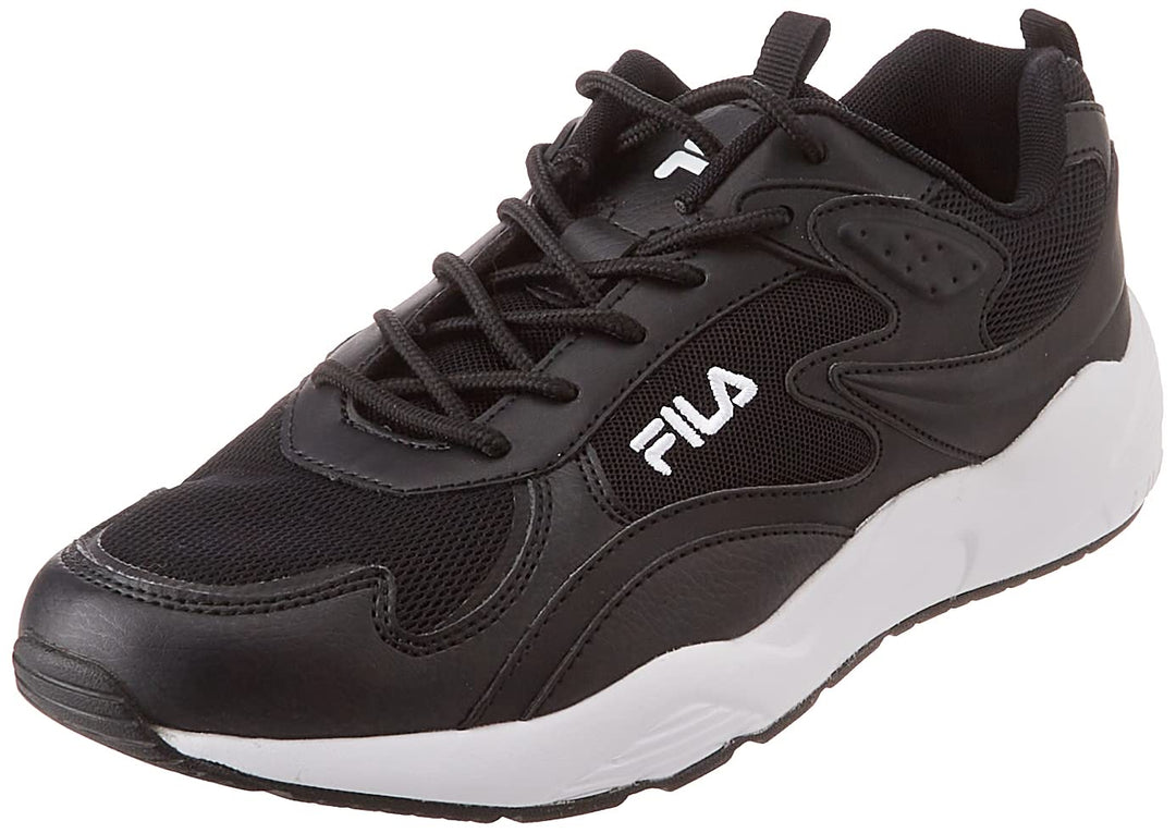 FILA Herren Horizon Run Sneaker 44 EU Black White, 44 EU Black White