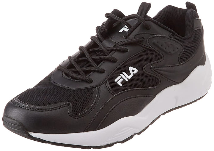 FILA Herren Horizon Run Sneaker 44 EU Black White, 44 EU Black White