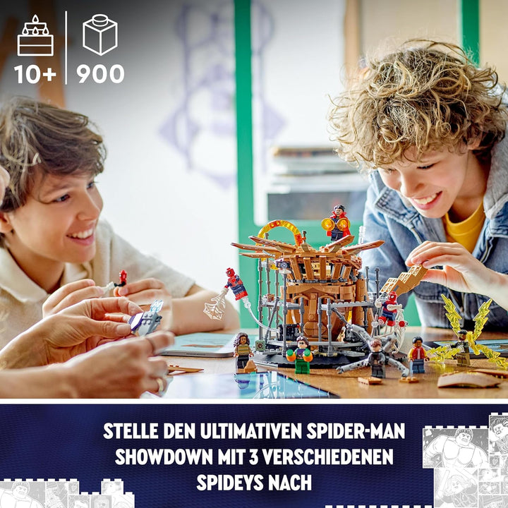 LEGO 76261 Marvel Spider-Mans grosser Showdown, Spider-Man: No Way Home-Set mit 3 Peter Parker-Minif