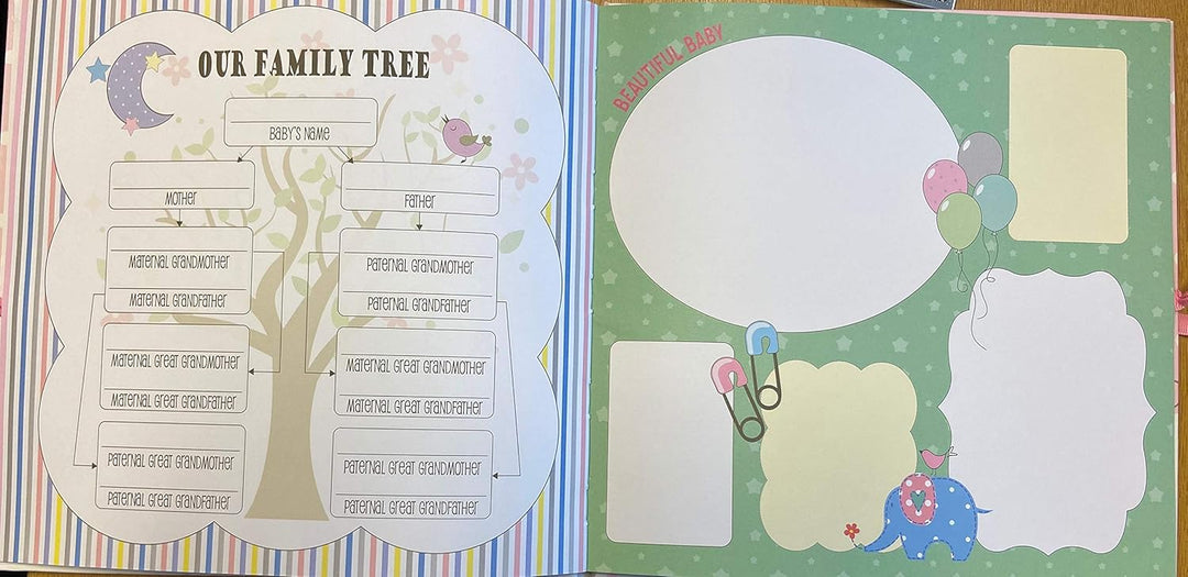 Baby's My First Year Protokollbuch zur Erinnerung an die Geburt durch das erste Jahr auf Erde, Weiss