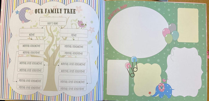 Baby's My First Year Protokollbuch zur Erinnerung an die Geburt durch das erste Jahr auf Erde, Weiss