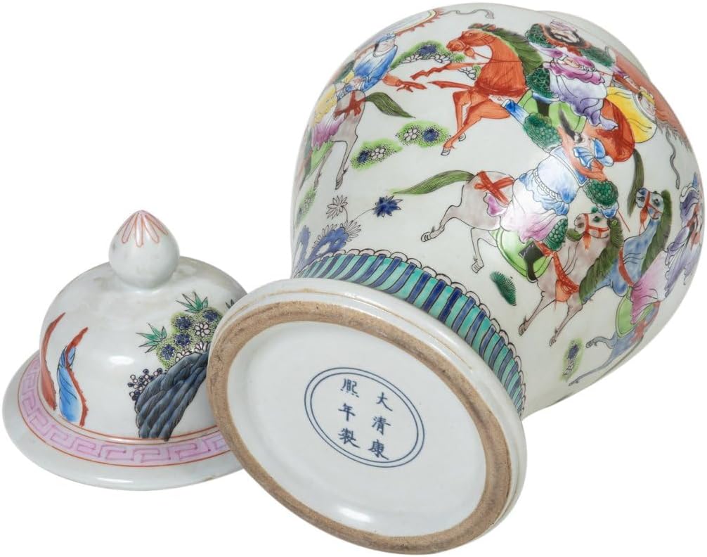 Chinesische Porzellan Deckelvase24cm hoch Ø45cm
