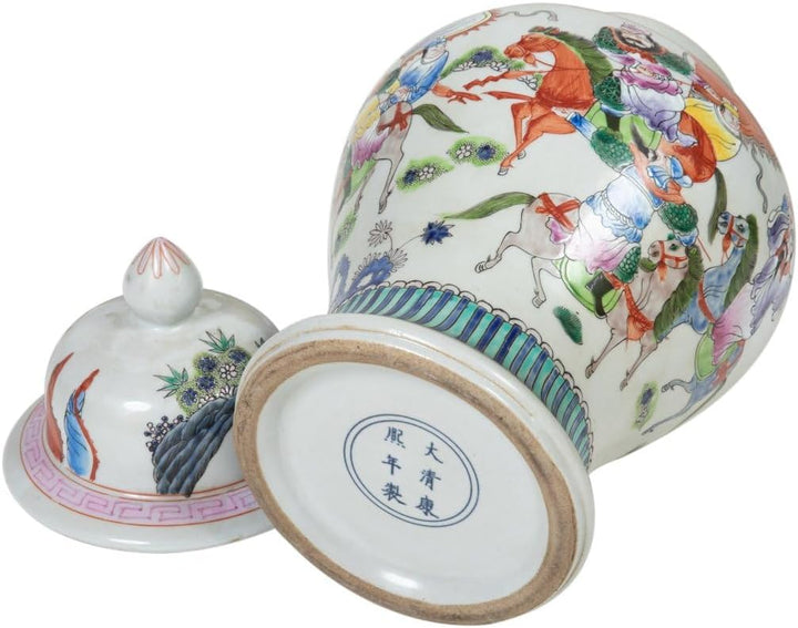 Chinesische Porzellan Deckelvase24cm hoch Ø45cm